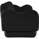  Manufacturer Color_Black -- Bloom 82" Black Teddy Fabric Upholstered Sofa IMAGE 4