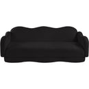  Manufacturer Color_Black -- Bloom 82" Black Teddy Fabric Upholstered Sofa IMAGE 6