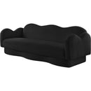  Manufacturer Color_Black -- Bloom 82" Black Teddy Fabric Upholstered Sofa IMAGE 7