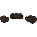 Meridian Bloom Brown Teddy Fabric Chair IMAGE 10
