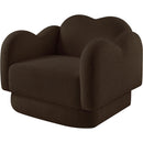  Manufacturer Color_Brown -- Bloom Brown Teddy Fabric Upholstered Chair IMAGE 7