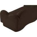  Manufacturer Color_Brown -- Bloom 58" Brown Teddy Fabric Upholstered Loveseat IMAGE 10