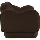  Manufacturer Color_Brown -- Bloom 58" Brown Teddy Fabric Upholstered Loveseat IMAGE 4