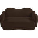  Manufacturer Color_Brown -- Bloom 58" Brown Teddy Fabric Upholstered Loveseat IMAGE 6