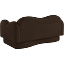  Manufacturer Color_Brown -- Bloom 58" Brown Teddy Fabric Upholstered Loveseat IMAGE 8