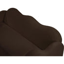  Manufacturer Color_Brown -- Bloom 82" Brown Teddy Fabric Upholstered Sofa IMAGE 11