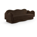  Manufacturer Color_Brown -- Bloom 82" Brown Teddy Fabric Upholstered Sofa IMAGE 1