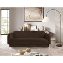  Manufacturer Color_Brown -- Bloom 82" Brown Teddy Fabric Upholstered Sofa IMAGE 2