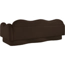  Manufacturer Color_Brown -- Bloom 82" Brown Teddy Fabric Upholstered Sofa IMAGE 8