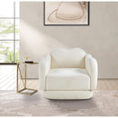  Manufacturer Color_Cream -- Bloom Cream Teddy Fabric Upholstered Chair IMAGE 2
