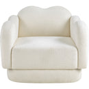  Manufacturer Color_Cream -- Bloom Cream Teddy Fabric Upholstered Chair IMAGE 3