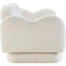  Manufacturer Color_Cream -- Bloom Cream Teddy Fabric Upholstered Chair IMAGE 4