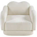  Manufacturer Color_Cream -- Bloom Cream Teddy Fabric Upholstered Chair IMAGE 6