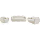  Manufacturer Color_Cream -- Bloom 58" Cream Teddy Fabric Upholstered Loveseat IMAGE 11