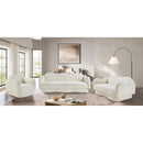  Manufacturer Color_Cream -- Bloom 58" Cream Teddy Fabric Upholstered Loveseat IMAGE 16