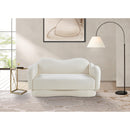 Manufacturer Color_Cream -- Bloom 58" Cream Teddy Fabric Upholstered Loveseat IMAGE 2