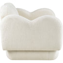  Manufacturer Color_Cream -- Bloom 58" Cream Teddy Fabric Upholstered Loveseat IMAGE 4