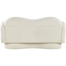  Manufacturer Color_Cream -- Bloom 58" Cream Teddy Fabric Upholstered Loveseat IMAGE 5