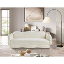  Manufacturer Color_Cream -- Bloom 82" Cream Teddy Fabric Upholstered Sofa IMAGE 2