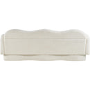  Manufacturer Color_Cream -- Bloom 82" Cream Teddy Fabric Upholstered Sofa IMAGE 5