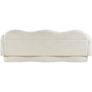Meridian Bloom Cream Teddy Fabric Sofa IMAGE 5