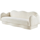  Manufacturer Color_Cream -- Bloom 82" Cream Teddy Fabric Upholstered Sofa IMAGE 7