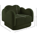  Manufacturer Color_Green -- Bloom Green Teddy Fabric Upholstered Chair IMAGE 12