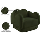  Manufacturer Color_Green -- Bloom Green Teddy Fabric Upholstered Chair IMAGE 13