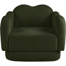  Manufacturer Color_Green -- Bloom Green Teddy Fabric Upholstered Chair IMAGE 3
