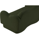 Meridian Bloom Green Teddy Fabric Loveseat IMAGE 10