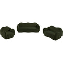  Manufacturer Color_Green -- Bloom 58" Green Teddy Fabric Upholstered Loveseat IMAGE 12