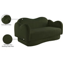  Manufacturer Color_Green -- Bloom 58" Green Teddy Fabric Upholstered Loveseat IMAGE 15