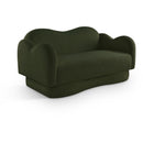  Manufacturer Color_Green -- Bloom 58" Green Teddy Fabric Upholstered Loveseat IMAGE 1