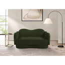  Manufacturer Color_Green -- Bloom 58" Green Teddy Fabric Upholstered Loveseat IMAGE 2