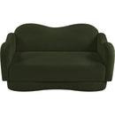  Manufacturer Color_Green -- Bloom 58" Green Teddy Fabric Upholstered Loveseat IMAGE 6