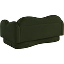  Manufacturer Color_Green -- Bloom 58" Green Teddy Fabric Upholstered Loveseat IMAGE 8
