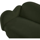  Manufacturer Color_Green -- Bloom 58" Green Teddy Fabric Upholstered Loveseat IMAGE 9
