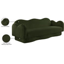  Manufacturer Color_Green -- Bloom 82" Green Teddy Fabric Upholstered Sofa IMAGE 17