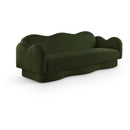  Manufacturer Color_Green -- Bloom 82" Green Teddy Fabric Upholstered Sofa IMAGE 1