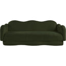  Manufacturer Color_Green -- Bloom 82" Green Teddy Fabric Upholstered Sofa IMAGE 3