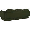 Meridian Bloom Green Teddy Fabric Sofa IMAGE 8