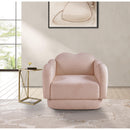  Manufacturer Color_Pink -- Bloom Pink Teddy Fabric Upholstered Chair IMAGE 2