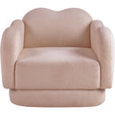  Manufacturer Color_Pink -- Bloom Pink Teddy Fabric Upholstered Chair IMAGE 3
