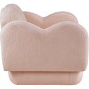  Manufacturer Color_Pink -- Bloom Pink Teddy Fabric Upholstered Chair IMAGE 4