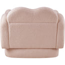  Manufacturer Color_Pink -- Bloom Pink Teddy Fabric Upholstered Chair IMAGE 5