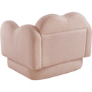  Manufacturer Color_Pink -- Bloom Pink Teddy Fabric Upholstered Chair IMAGE 8
