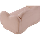  Manufacturer Color_Pink -- Bloom 58" Pink Teddy Fabric Upholstered Loveseat IMAGE 10