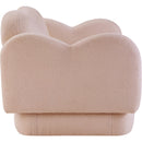  Manufacturer Color_Pink -- Bloom 58" Pink Teddy Fabric Upholstered Loveseat IMAGE 4