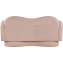  Manufacturer Color_Pink -- Bloom 58" Pink Teddy Fabric Upholstered Loveseat IMAGE 5
