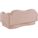  Manufacturer Color_Pink -- Bloom 58" Pink Teddy Fabric Upholstered Loveseat IMAGE 8